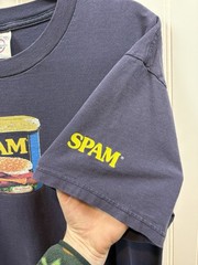 Vintage 2000s SPAM Can T-Shirt Size Large Navy Blue Formal Foods Snack Delta