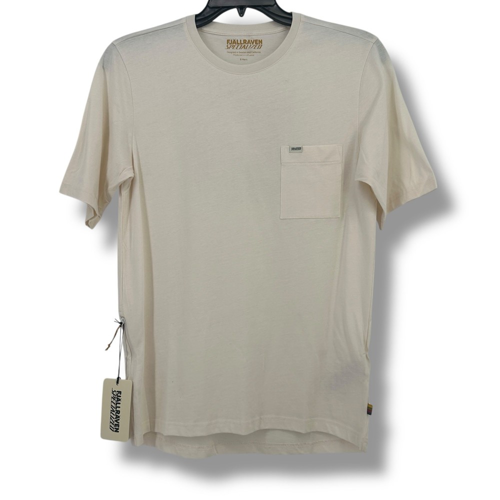 Fjallraven Cotton Pocket Cycling T Shirt Mens Sz S Eggshell Specialized