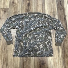 Vtg 80s Ace Sportswear Mossy Oak Treestand Camo USA Made Long Sleeve Shirt Large