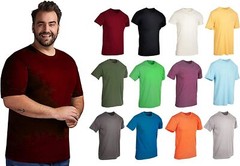 BILLIONHATS 12 Pack Plus Size Men Cotton T-Shirt Bulk Big Tall Short Sleeve