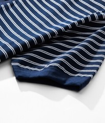 Mens Retro Sailor’s Stripe Short Sleeve T-Shirts Classic Henry Shirt Casual Tops