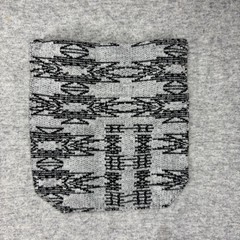Beautiful Giant Garments Men’s Shirt Size Large Grey With Tribal Pocket
