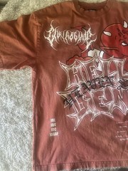 Civil Regime Graphic Oversized T-Shirt Men’s XL Brown Devil Streetwear Tee