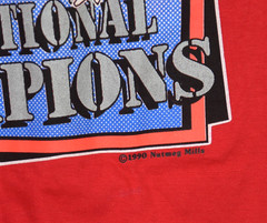 1990 UNLV National Champions Mens Vtg NWT Nutmeg Mills T Shirt Size S Red USA