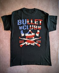 Bullet Club NJPW Medium T-Shirt American Flag Cody Rhodes