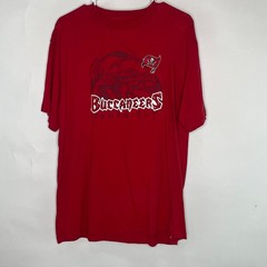 NFL Tampa Bay Buccaneers T Shirt Red Adult Size Large Short Sleeve T Shirt
