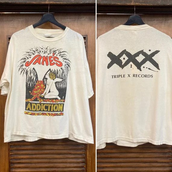 Vintage 1980’s From 1987 “jane’s Addiction” Original Rock Band T-shirt IM0750