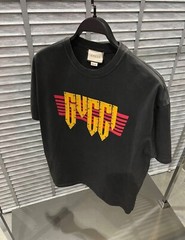 GUCCI Rock Studded Logo-print Cotton Faded Black Tshirt NWT Retail Price:950$+