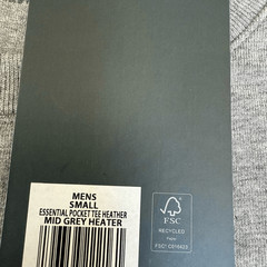 VRST men’s essential pocket mid gray Heather cotton stretch shirt size S NWT