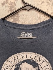 Crazy Dog Men’s T-Shirt 2X Heather Navy Be Excellent To Each Other Chest 46″ GUC