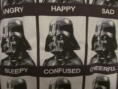 Star Wars – Expressions of Vader T-Shirt, Black, Large