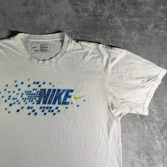 Y2K Nike Swim T-Shirt Mens XL White Graphic Logo Short Sleeve Cotton Sportswear