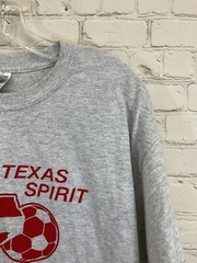 Gildan Adult Unisex DryBlend G800 Texas Spirit Soccer L Heather Gray Tshirt New