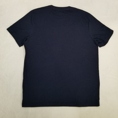 G George Navy Blue Basic Shirt Men’s Large Short Sleeve Crew Neck Classic Casual