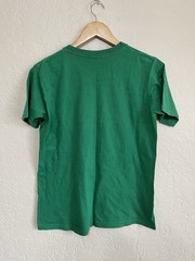 1975 True Vintage Fran Mar Wanna Play? Waterprint Vintage Tee Shirt Green 70’s