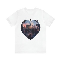 I Heart New York City White T-Shirt #003 (2023) Unisex Jersey Short Sleeve Tee