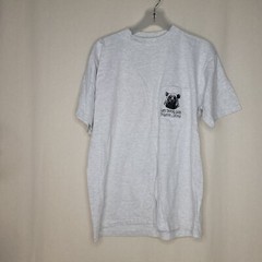 Vintage Get On The Wild Side T-shirt Sz L Single Stitch Gray Cotton Made In USA