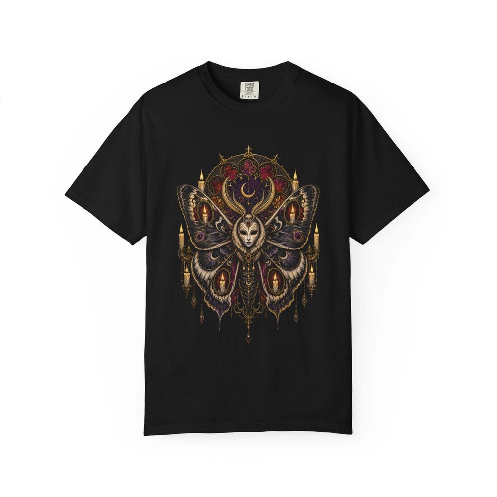 Gothic Moth Oracle T-Shirt Graphic