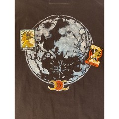 Upcycled Calvin Klein Tee Tarot Patch Moon Block Print Moth Charm Black Mens M