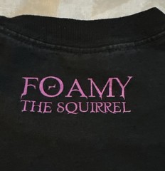 Vtg Mighty Fine Foamy The Squirrel Shirt Neurotically Yours Biscotti Back Hit L
