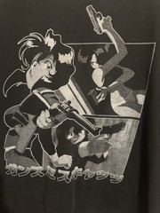 Vintage 90s Gunsmith Cats Anime Promo Fashion Victim T-Shirt Mens XL Black