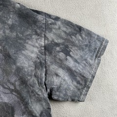 Vintage Skeleton Shirt Mens XL Gray Tie Dye Skull Guitar Player Metal Music Y2K