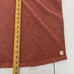 Marine Layer Tee Mens Size L Vintage Heavy Slub Pocket Rust Red Short Sleeve