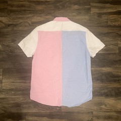 Forever 21 Multi Color Button-Up Short Sleeve Polo Shirt Outdoor Men’s Size L