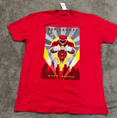 Mighty Morphin Power Rangers T-Shirt Mens XL Red Ranger Graphic New