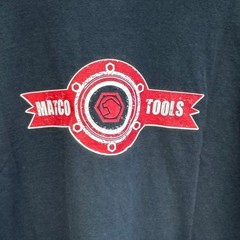 Matco Tools Logo T-Shirt Black Sun Fade Well Worn Soft Cotton Size 2XL