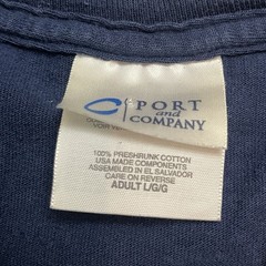 Vintage Microsoft Corporate Promo Tee – Navy Blue Yellow Bar Logo – Size Large