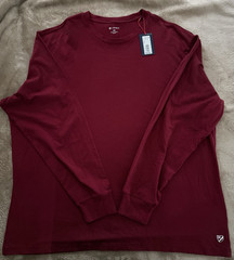 Cremieux XXL Pomegranate Long Sleeve Tee Shirt NWT