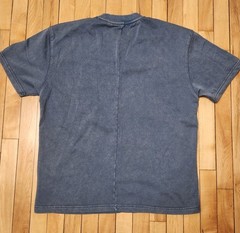 GFTD LA Men’s Blue Textured Front Web Tshirt-Great Quality Cotton Fabric-Medium