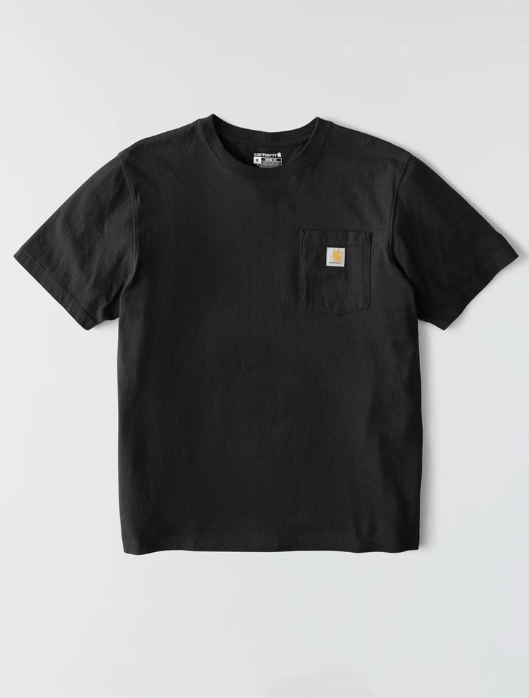 Carhartt K-87 Loose Fit Heavyweight Short Sleeve Pocket T-Shirt Shirt BLK