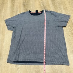 US Polo Assn Mens XXL Navy Blue Geometric Micro Print Pocket T-Shirt 11A77404