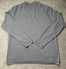 REI Long Sleeve Mens Large Base Layer Shirt Performance Gray Hiking Outdoors