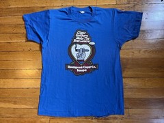 VINTAGE Cigar Smokers Make The Best Lovers Tampa Shirt Large Blue 80s