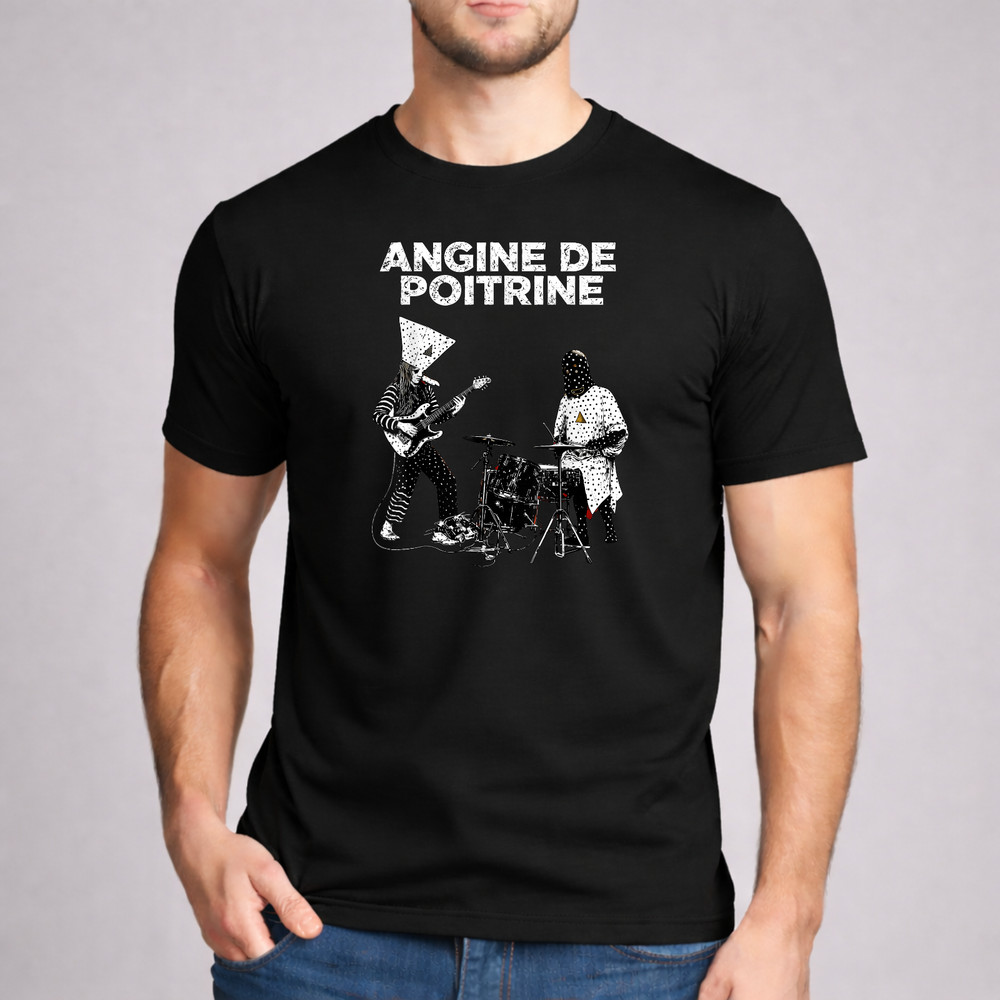 Music Shirt Funny Sarcastic Angine De Poitrine Live Art Graphic Men Boys Kids