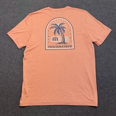 NWT Travis Mathew Graphic T Shirt Mens XL Soft Spanish Villa Crew Orang Golf