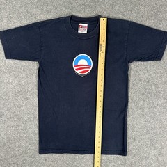 Barack Obama Presidential Election Black Shirt 2008 Bayside Tag USA – Size Small