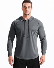 NELEUS Men’s Long Sleeve Athletic Shirt Workout Running Shirts with Hoods,514…