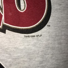 Vintage 1996 SF 49ers NFL Football T Shirt XL USA Made True Fan Single Stitch
