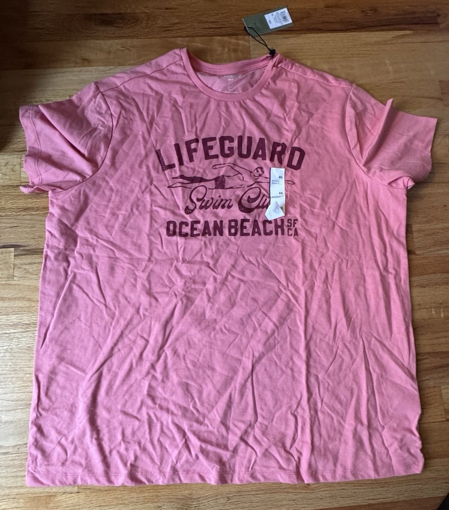 NWT Goodfellow & Co Men’s Size 2XL “Lifeguard Swim Club” Graphic T-Shirt