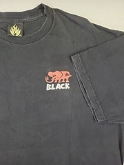 Vintage Black Label Skateboards Mullet Logo T-Shirt, Size (XL), 23×31″, Black