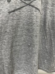VTG Gradient Faded Worn Paper Thin Burnout Skull Audio Mixer Gray T-Shirt M