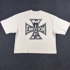 Mixed Emotion Biker Graphic T-Shirt Men’s XL Oversized Heavyweight Cotton NWT