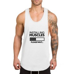 Men’s Muscle Training Fitness Vests Workout Gym Bodybuilding Tank Tops