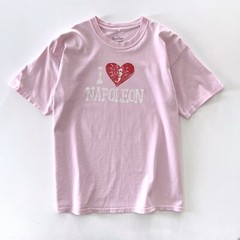 Napolean Dynamite Rare 2005 I Heart Napoleon Pink T-Shirt Y2K Unisex XL