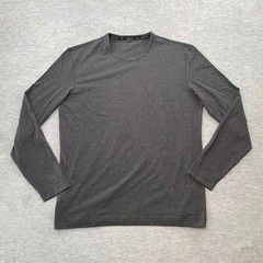 Public Rec Shirt Mens XL Gray Go To Long Sleeve Crew Neck Logo Casual Tee