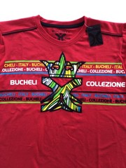 Men’s Bucheli T Shirt,Italian Style,Cotton,Slim Fit,Stretch M…..A10.A